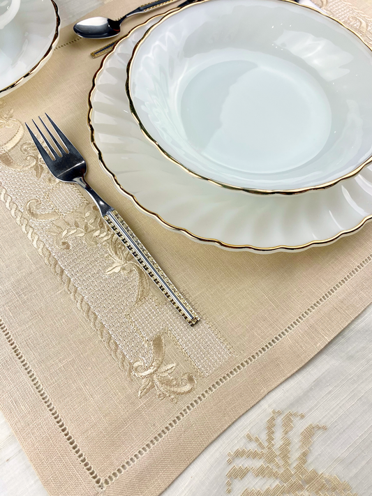 Cariño Barong Tagalog Placemats, Set of 2