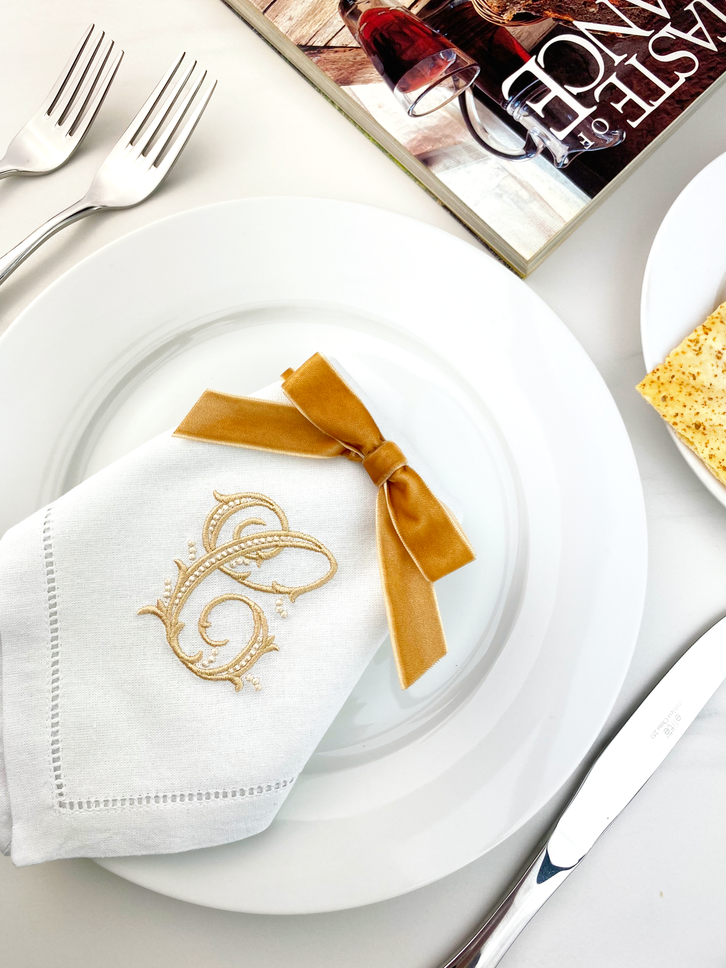 Velvet Napkin Bows, Set of 2