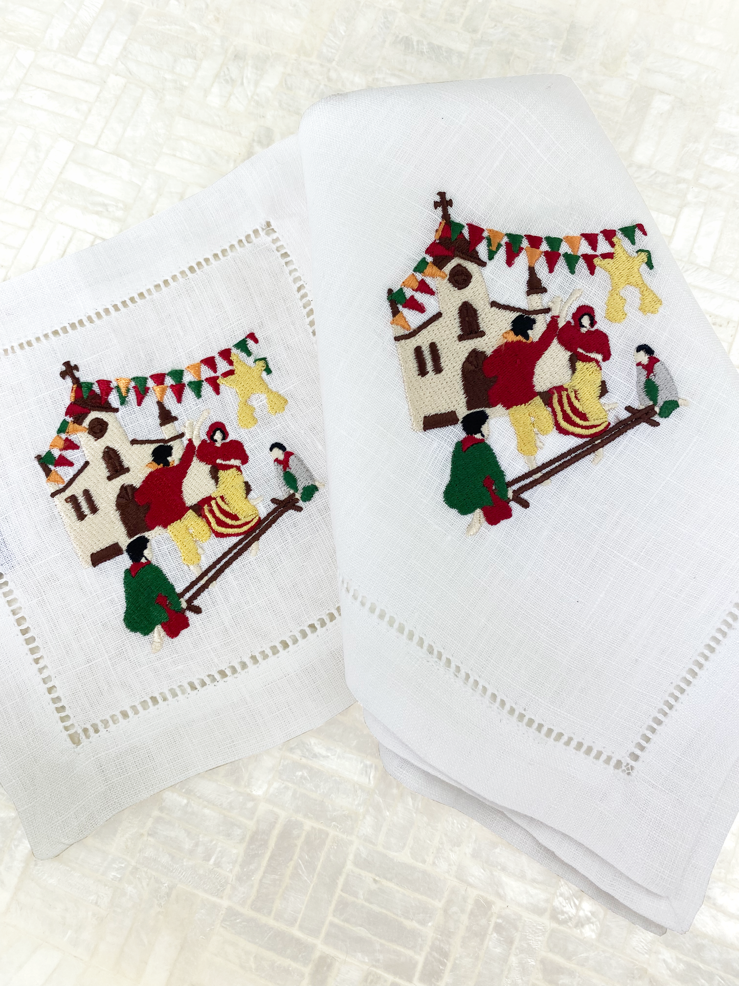 Paskong Pinoy Cocktail Napkins, Set of 2