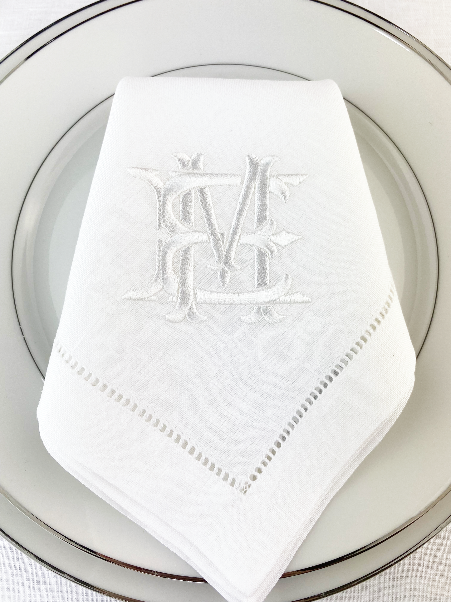 Celestia Monogram Table Napkins, Set of 2