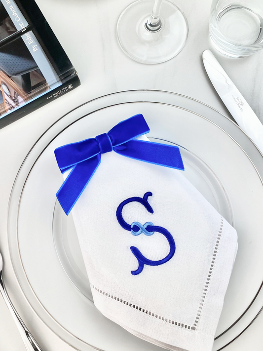 Velvet Napkin Bows, Set of 2